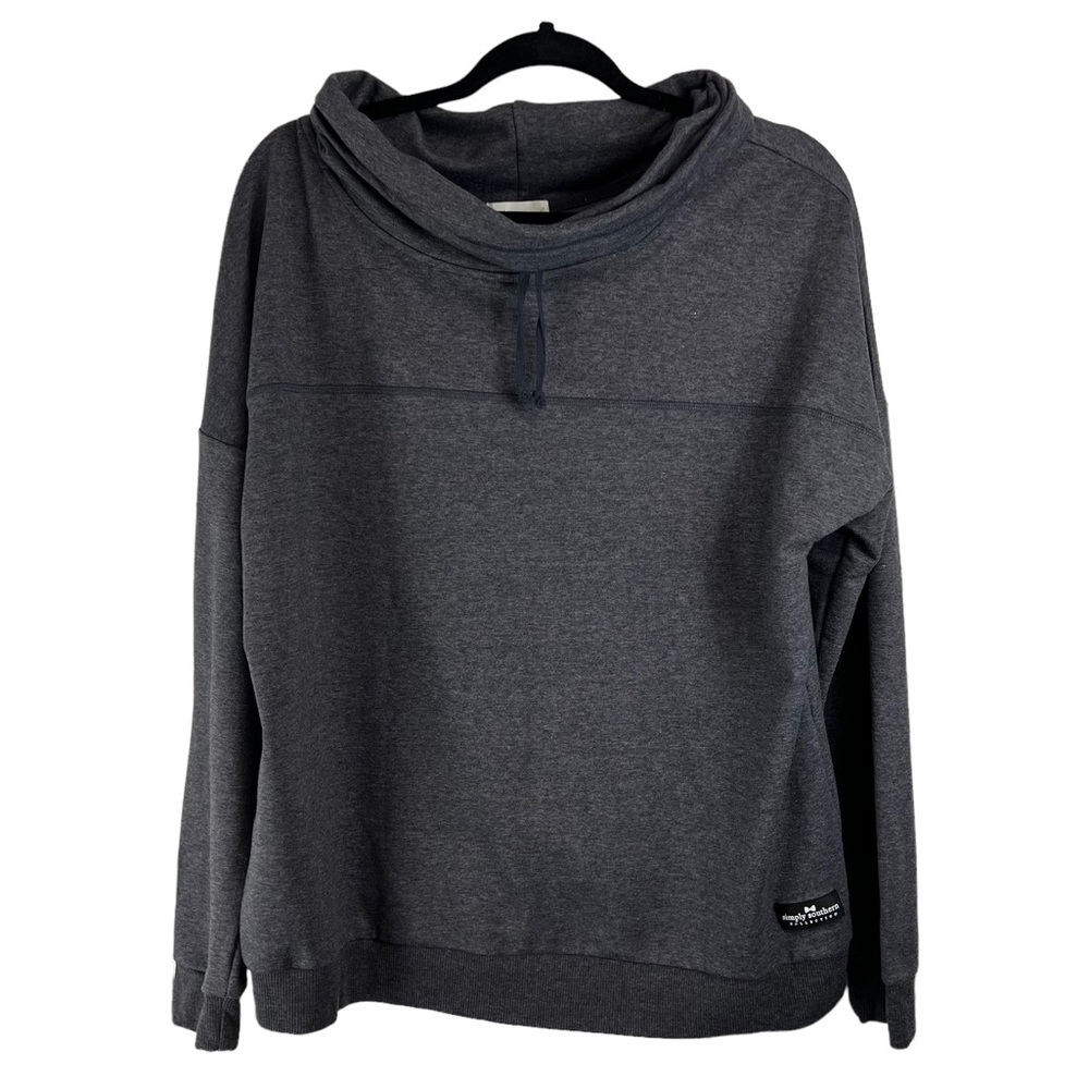 Simply Southern cowl neck gray sweatshirt size XL